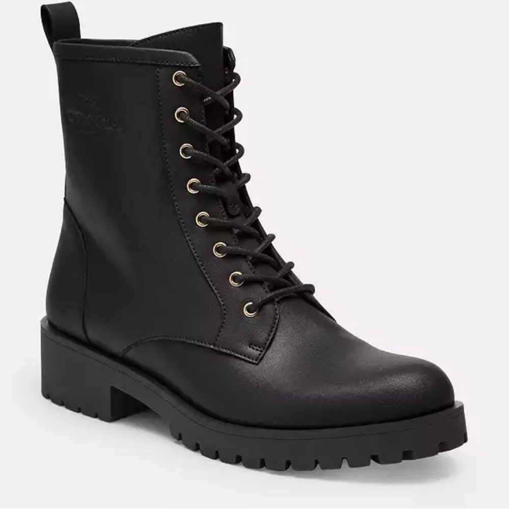 **Brand new** Coach Woman’s Combat Boots- Black